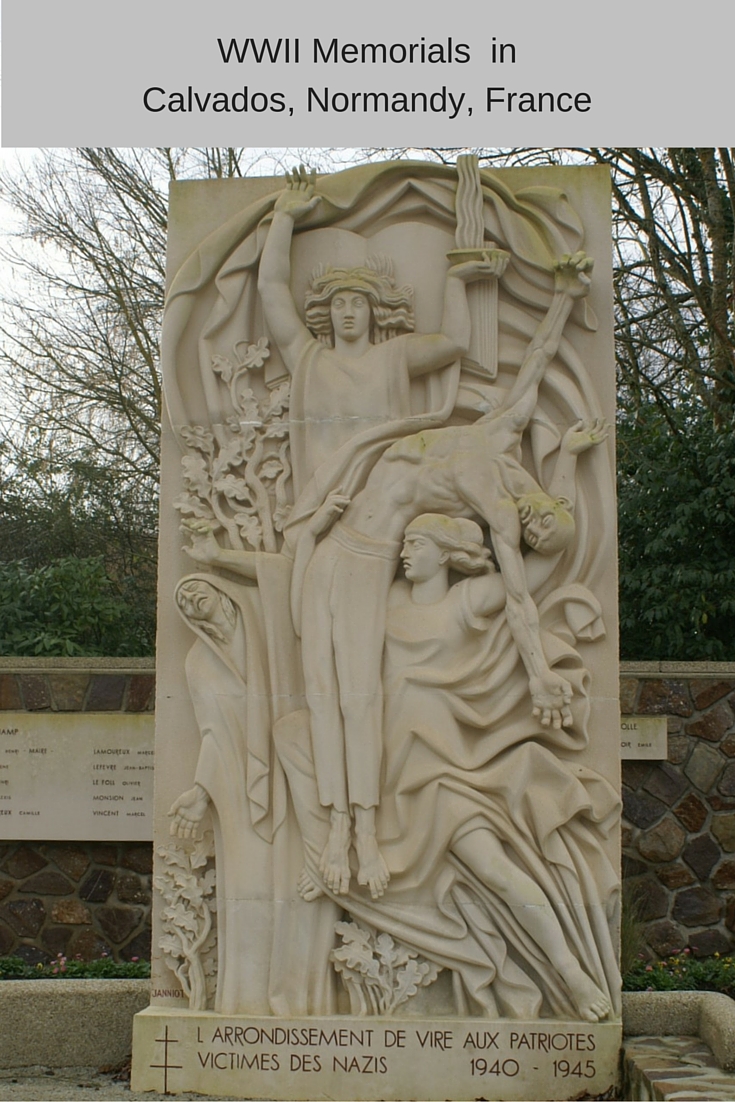 WWII memorials in the Calvados region of Normandy
