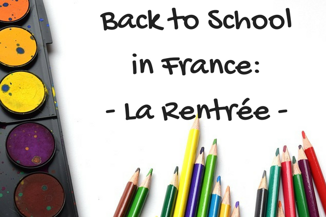 Back to school in France - La Rentrée
