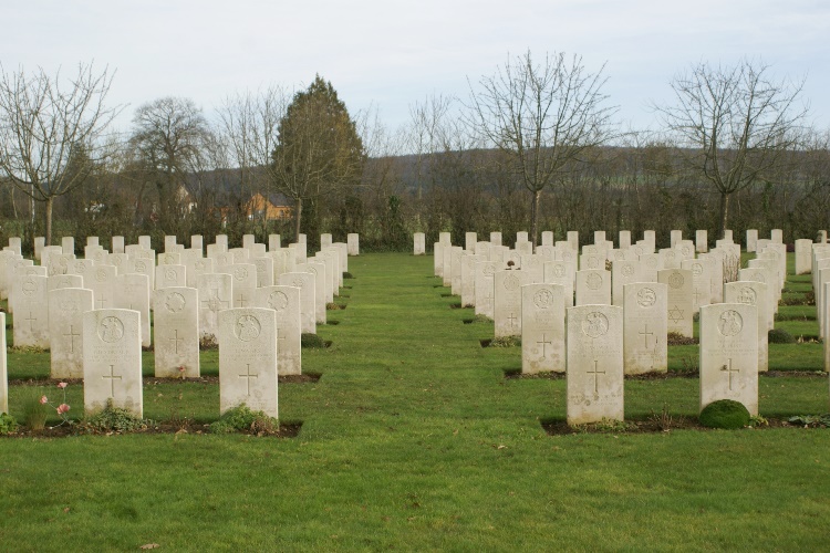 British War Cemetery at St Charles-de-Percy, Normandy, France