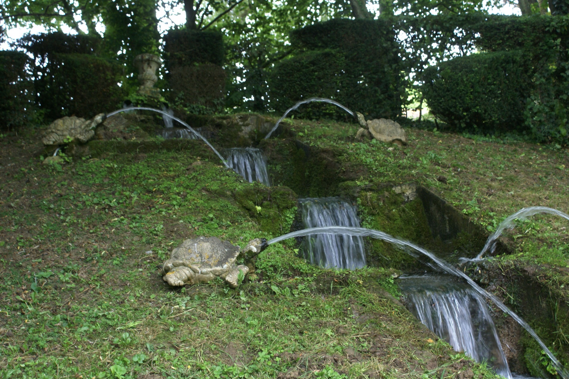 The water garden at the Château de Vendeuvre in the Calvados region of Normandy