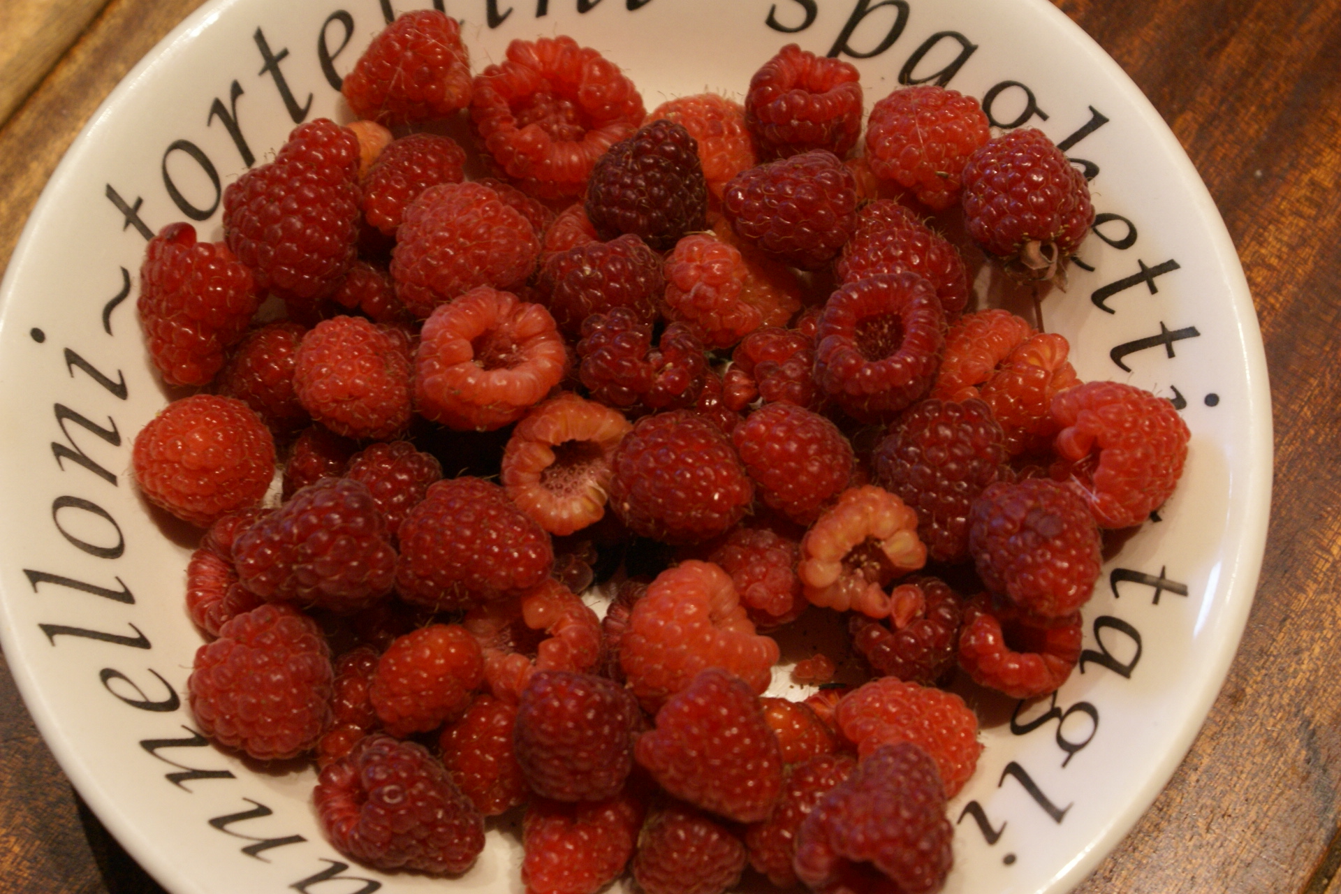 Autumn raspberries