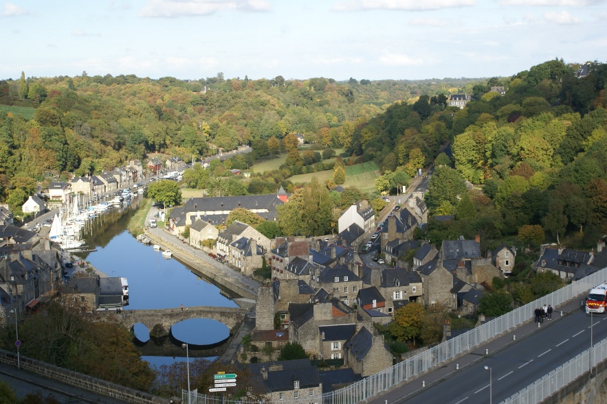 View of Dinan from Le Jardin Anglais
