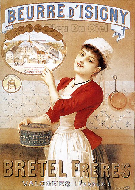 Vintage Normandy butter poster